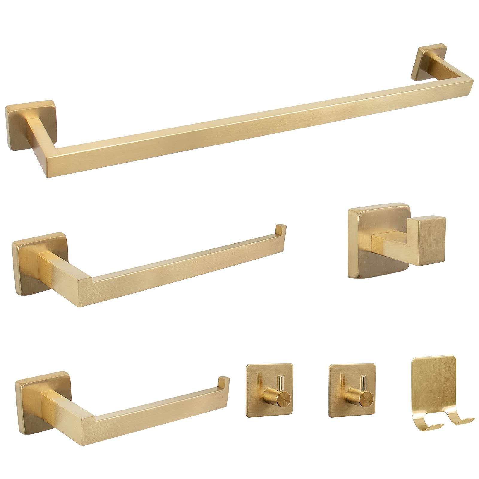 Set di 15 pezzi di accessori da bagno in acciaio inox, kit