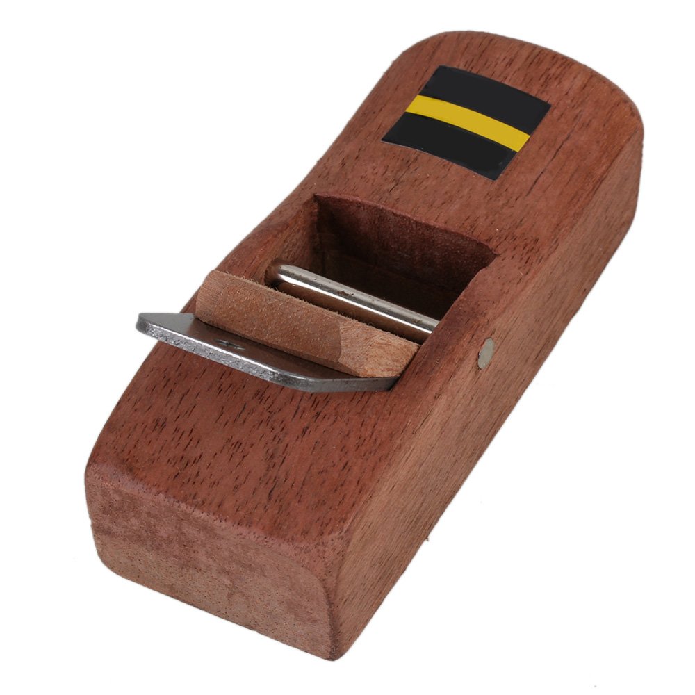 Yibuy Marron 10 cm Mini en Bois à la Main Avion Charpentier Rabot en Bois Outil de Travail
