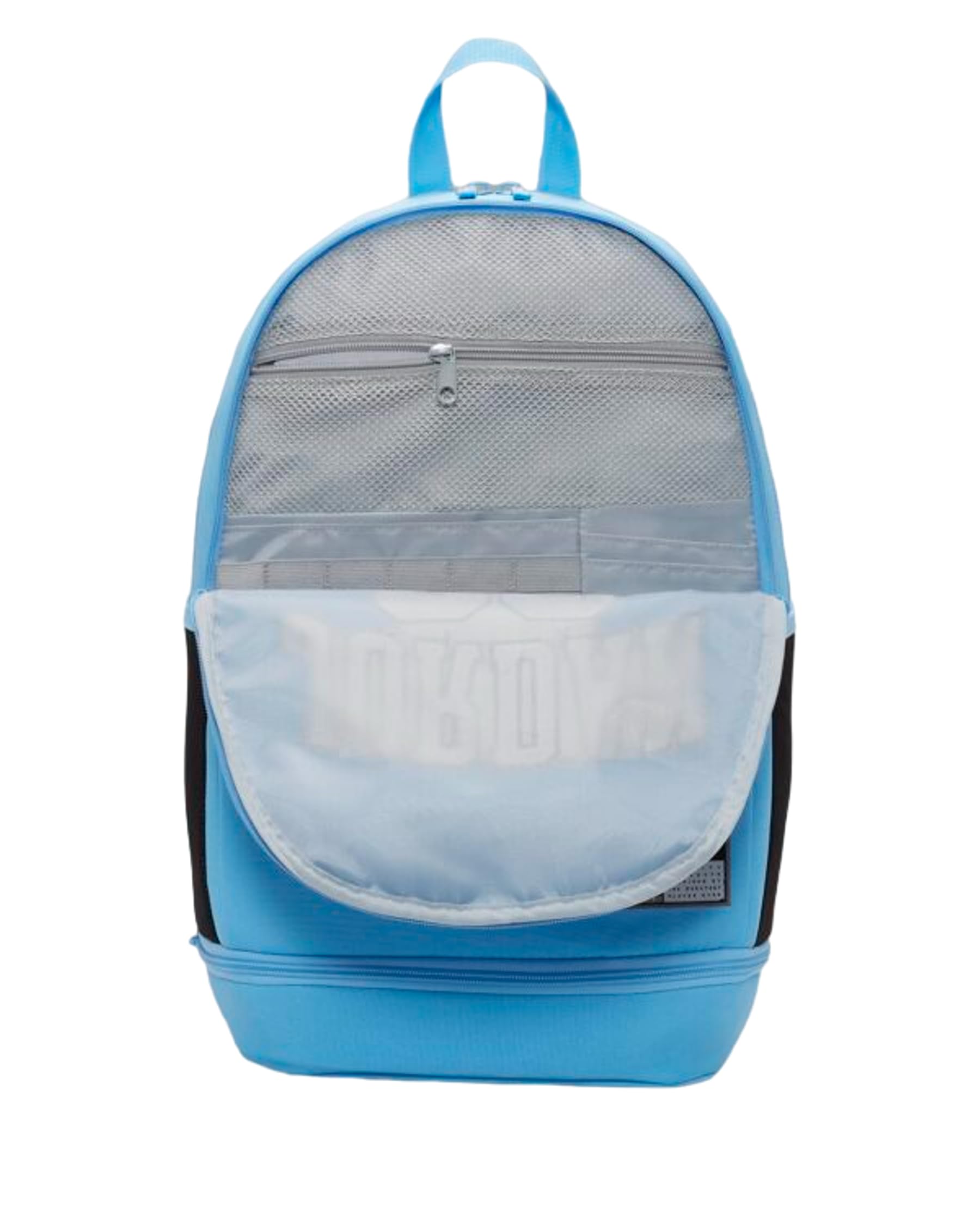 PRESTIGE & DELUXE Zaino compatibile con Jordan Azzurro, Schienale E Spallacci Imbottiti - tasche interne - per sport università gita e tempo libero Dim: 45 cm x 30 cm x 18 cm