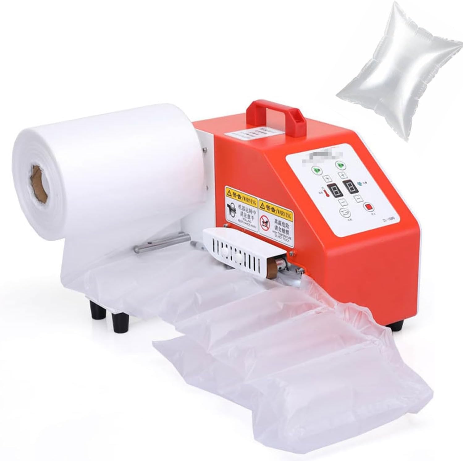 12m/Min Air Cushion, 200W Professional Inflatable Packaging,LCD Display Screen, for Gourd Film, Filling Bag,