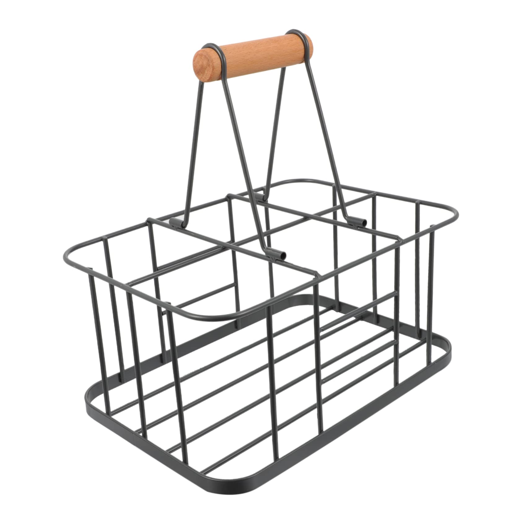 CIYODO 6-Bottle Wine Holder Rack Rustic Iron Storage Rack Wine Holder Basket for Home Decor