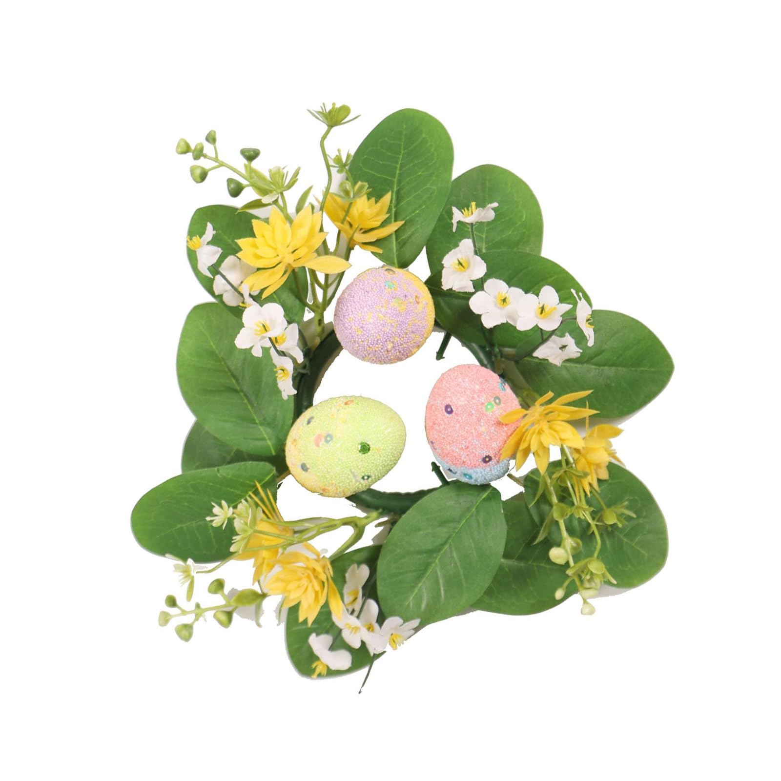 Jazuaiao Artificial Flower Easter Eggs Holder Table Centerpiece for Home Decor Party Table Decoration