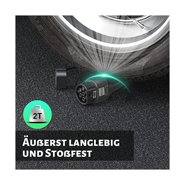 KUAX Typ 2 Ladekabel 22KW 3 Phasen Ladekabel-IEC-62196-2 geeignet für Model S/3/X/Y | e-Golf/e-UP/ID.3 | i3/i8 – Bild 8