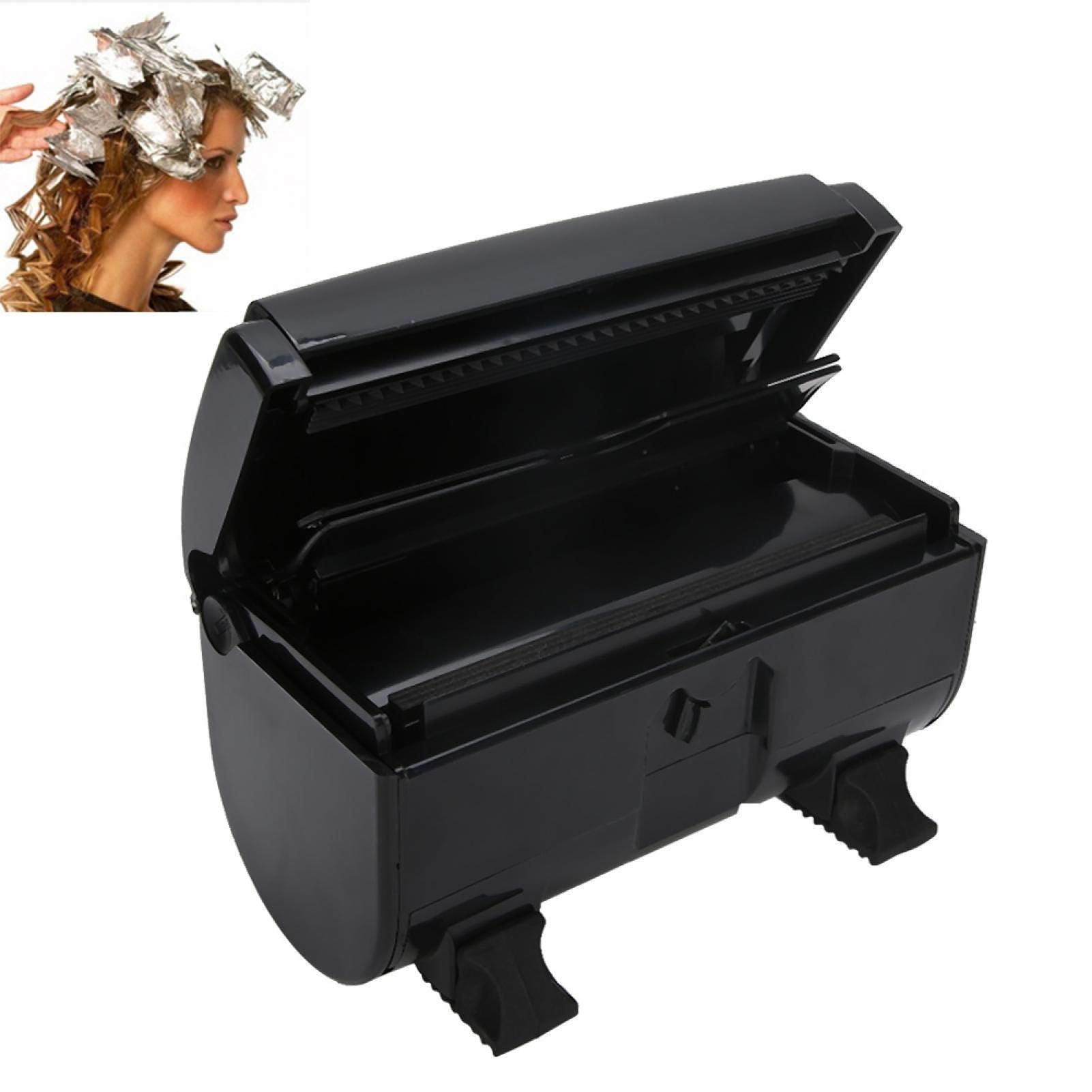 Agatige Distributeur avec Cutter, Distributeur de Feuilles de Mèches, Distributeur de Feuilles de Coiffure distributeur de feuille de coiffure Outil de Coupe pour Salon de Coiffure