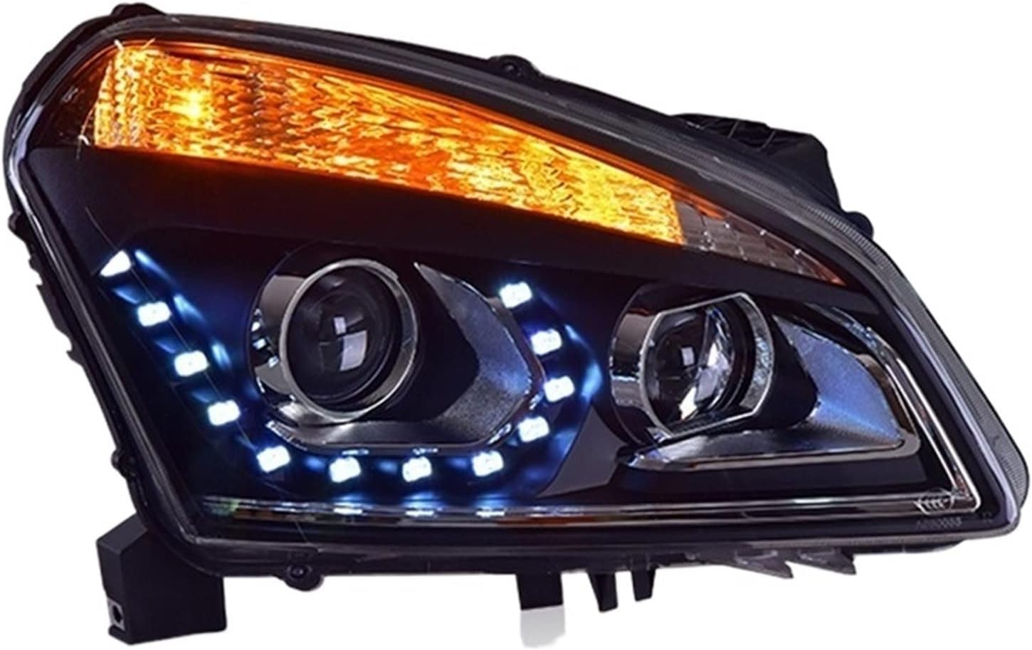 Car Accessories Compatible With Nissan Qashqai Head Light 2007-2016 Qashqai Headlight LED DRL Turn Signal High Beam Parking Bi Xenon HID(No Bulb In Low Beam)