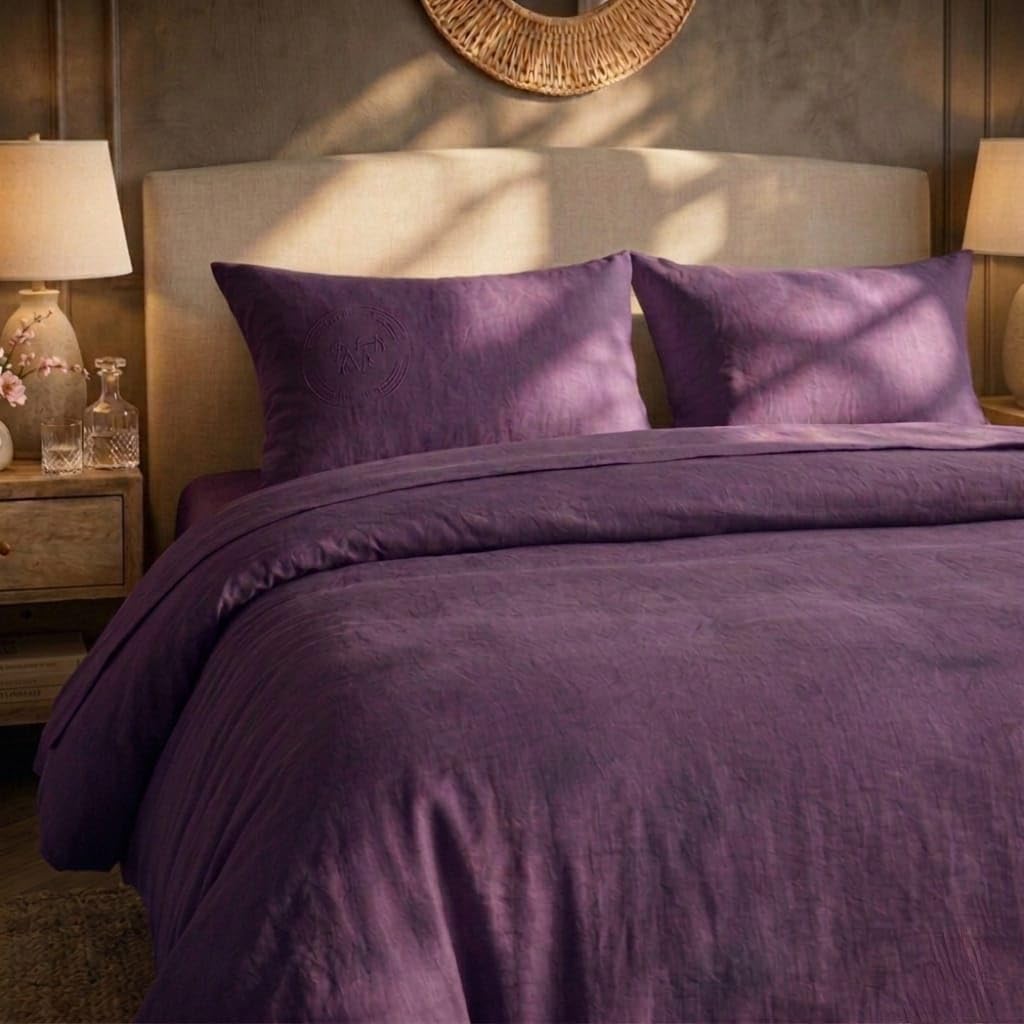 BOSALONI HOME Essential Collection komplet pościeli dwuosobowej 220 x 230 cm, prześcieradło z gumką 160 x 200 + 35 cm i 2 poszewki na poduszki 50 x 80 cm, elegancki zestaw pościeli z miękkiej