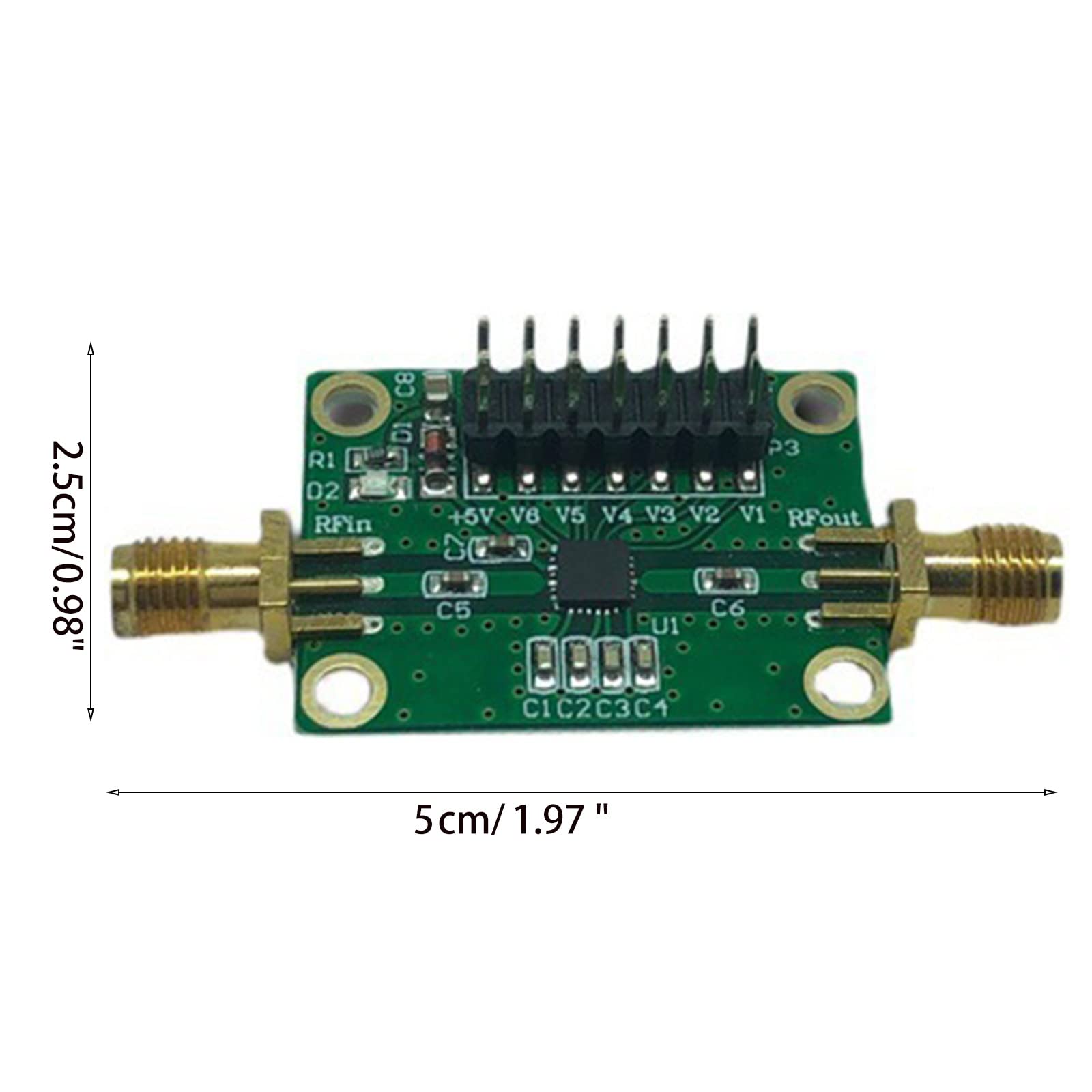 GRABLOOM HMC472 Module 1M-3.8Ghz RF Attenuator 0.5db Low Insertion Loss Digitally Programmable Attenuator Module