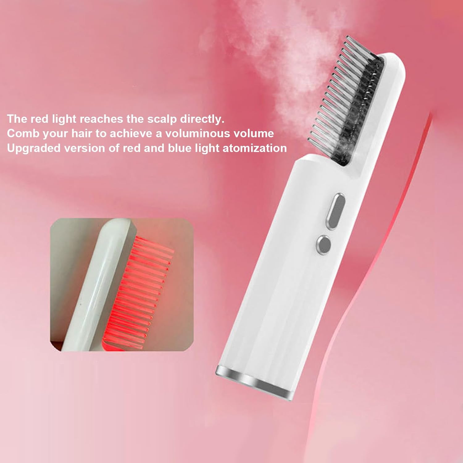 Hair Straightening, Hair Oil Spray Brush, Straightener Comb, Women, Styling Accessory, Suitable for All Types, Frizzy, Thick, Long, Curling, Morning, Daily, Work, Birthday Gift - Image 3