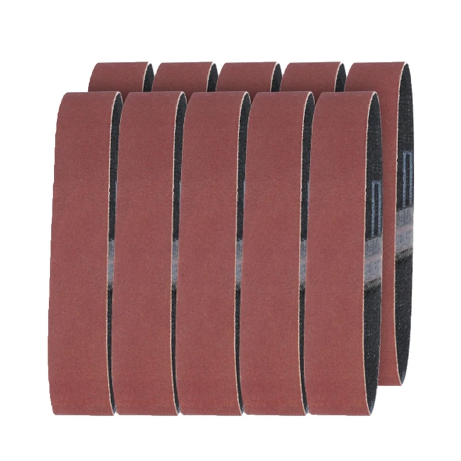 ZUOAHBDT Sander Belts Set, 10 Sanding Belts 25x330mm Abrasive 120/320/600 Grits for Wood(120)