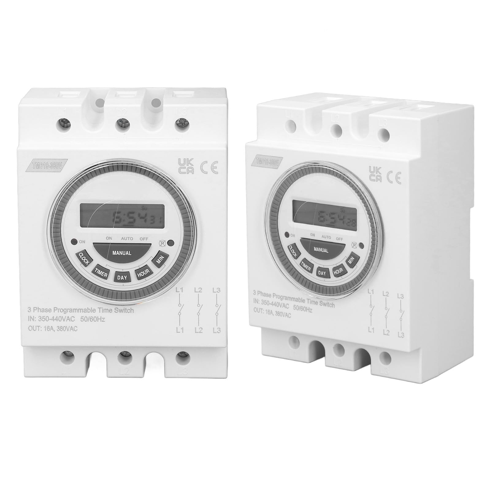 Interruptor de Temporizador Programable con 18 Configuraciones de Encendido y Apagado, Interruptor de Control de Tiempo para Bomba de Agua, Elegante y Duradero para Piscinas, Luces, etc.