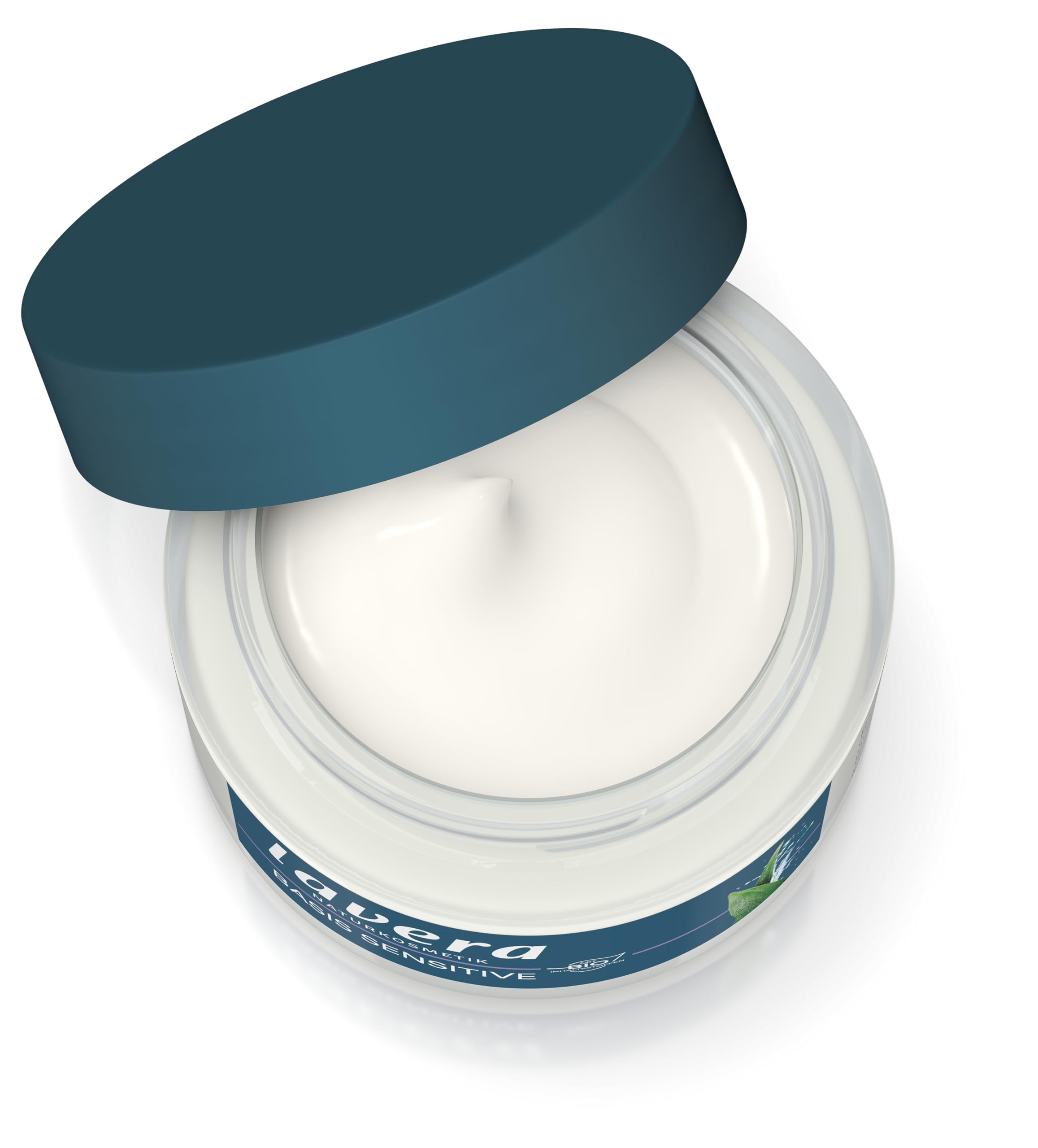 lavera basis sensitiv Kojący krem na noc - kosmetyki naturalne - wegański - organiczny aloes & Organiczny olejek migdałowy - nawilżający - krem do twarzy - pielęgnacja na noc - bez zapachu - 1 x 50 ml