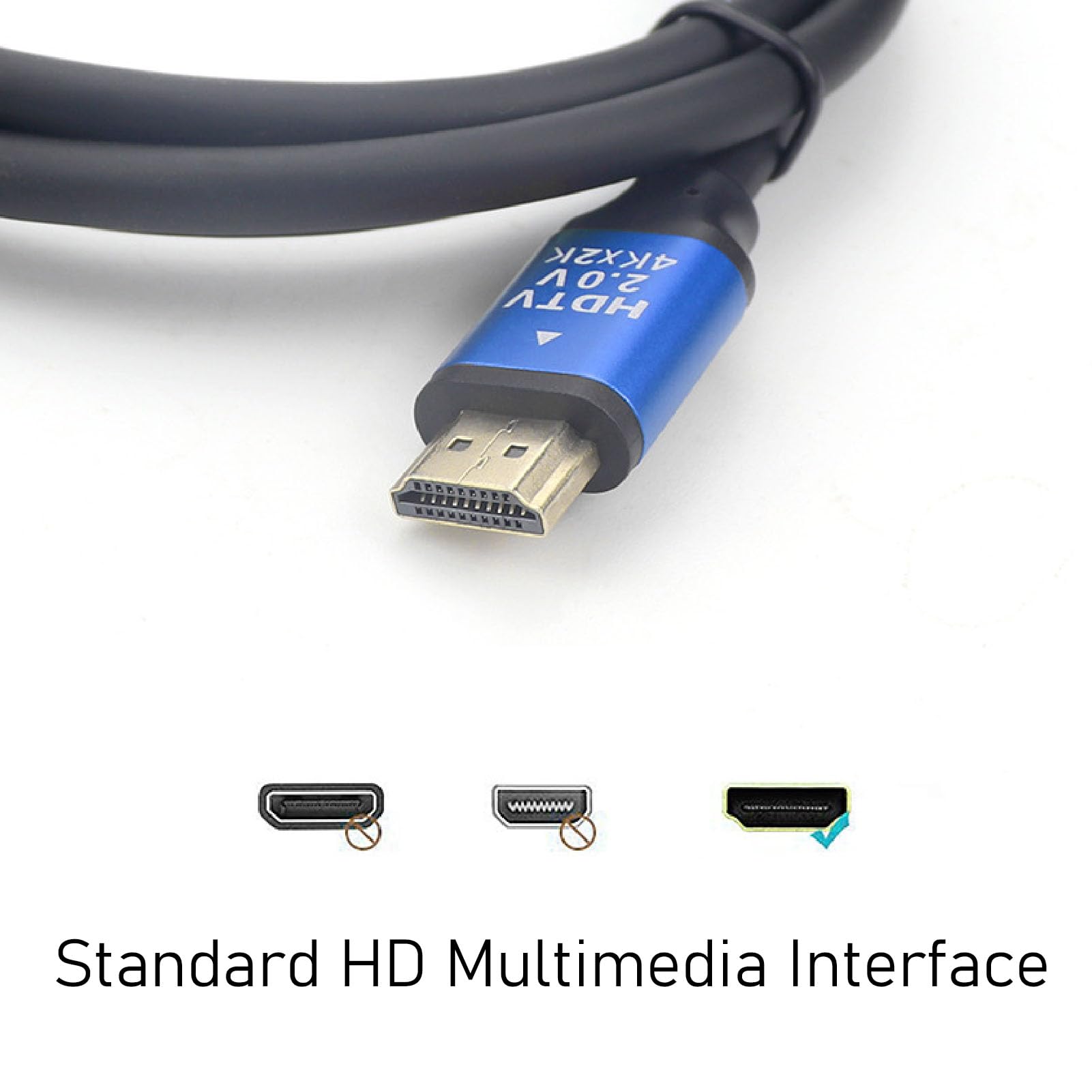 Amazon | HDMI 2.0 ケーブル、コンピュータ TV 用 2K X 4K HDTV 2.0V