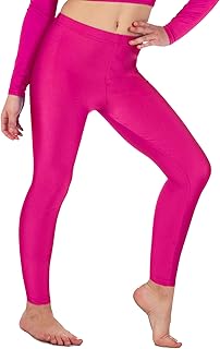 Re Tech UK Leggings elásticos para niña - Largo hasta el Tobillo - Licra Brillante - Colores Fluorescentes