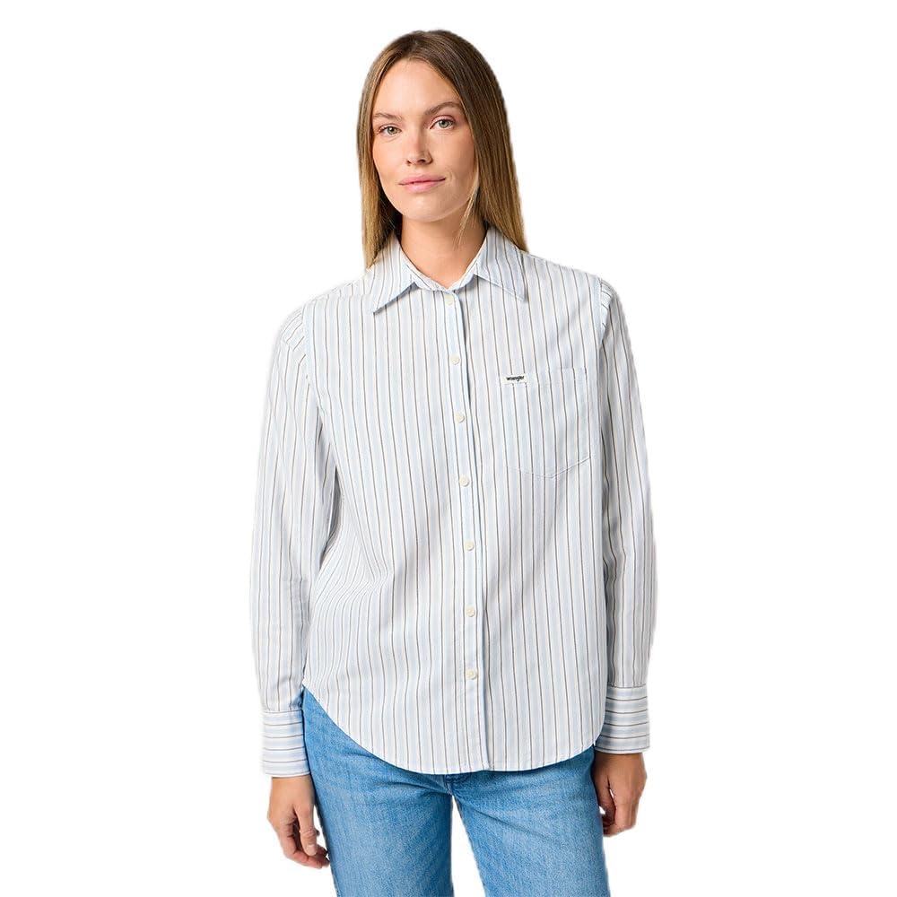 Wrangler 1 x Shirt, Niagara Mist, M