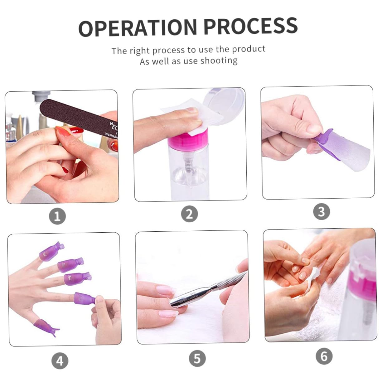 Gogogmee 500Pcs Nail Polish Wipes Disposable Nail Polish Remover Pads with Pump Bottle Gel Polish Remover for Home Salon Use for Manicure Supplies