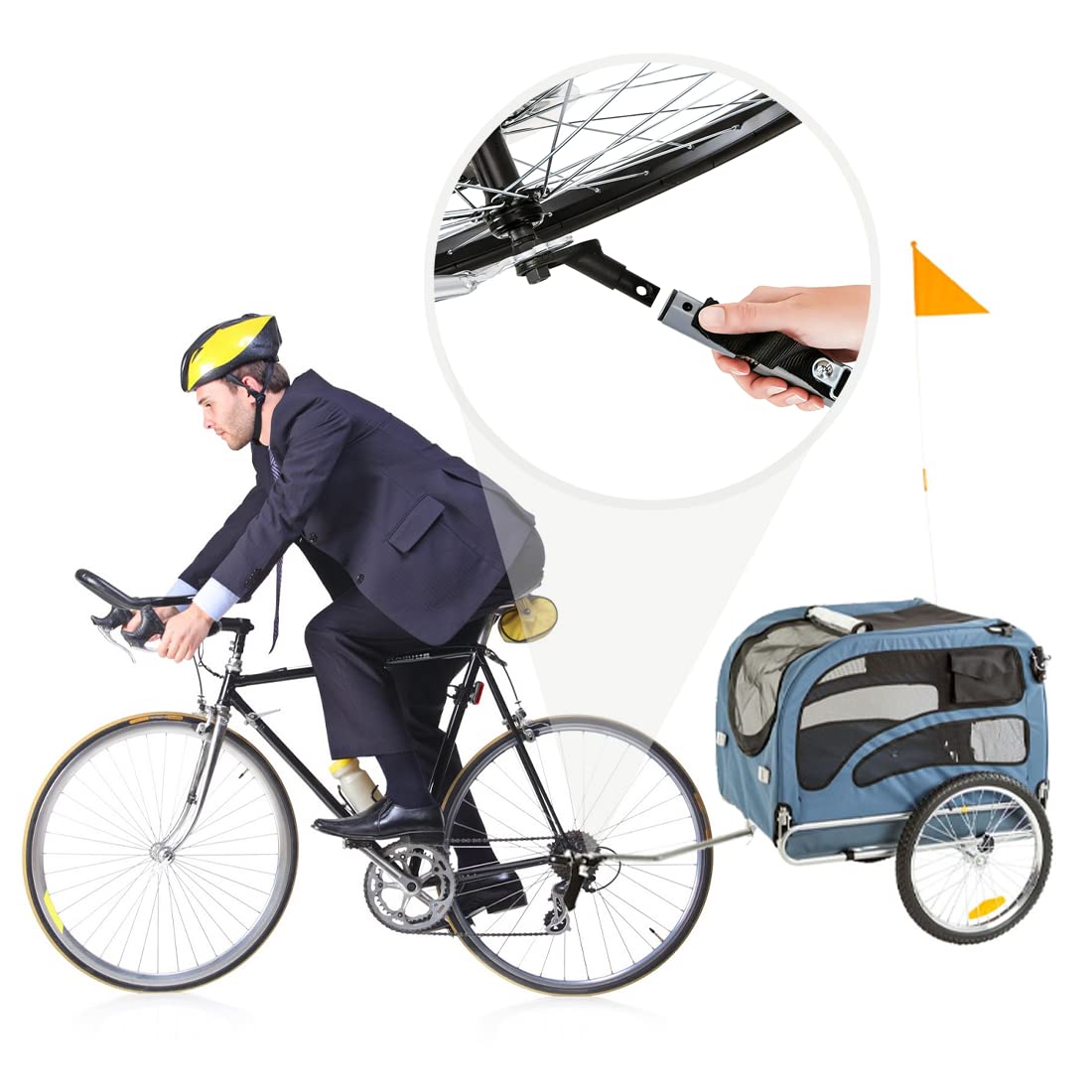 Adattatore Per Asse Bicicletta NICEDACK - Universale, Per Gancio Di Traino, In Argento - Foto 10