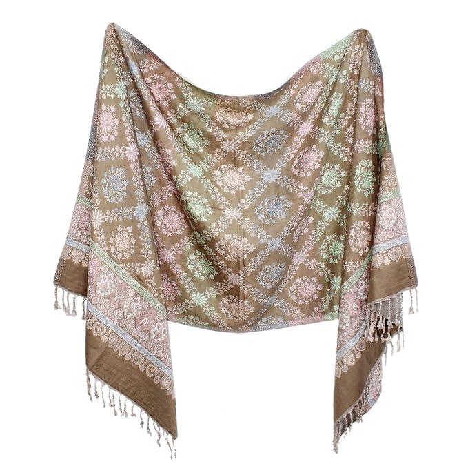 aasa Women's Winter Shawl | Printed Wool Blend Shawal | Soft Shawl Wrap For Winter Season- Pack Of 1 Pcs-picture-56