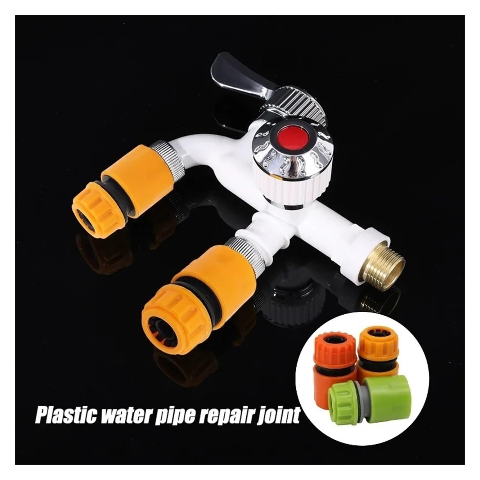10/1PCS Adattatore for tubo da giardino, prolunga rapida, raccordo for rubinetto, tubo di irrigazione, raccordi for irrigazione(Green,10pcs)