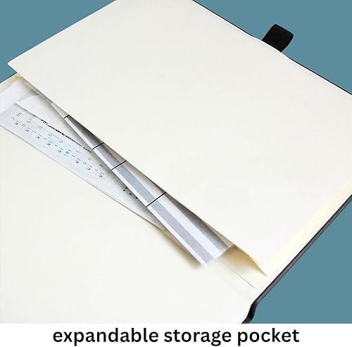 Miniatura 6 de RICCO BELLO - Cuaderno clásico a rayas, diario de tapa dura para escribir, trabajo, hogar, escuela, 192 páginas a rayas, 5.7 x 8.4 pulgadas (jardín