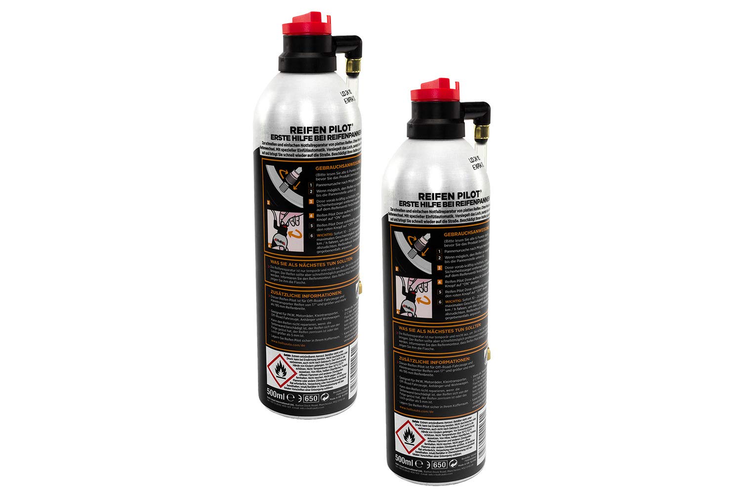 Reifenpilot 1 Liter Reifen Reparatur Spray Holts Reifendicht Panne Pannenhilfe