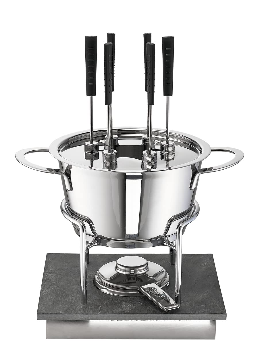 Schulte-Ufer Fondue Gala aus Edelstahl mit einem Durchmesser von 18cm, 69093-18