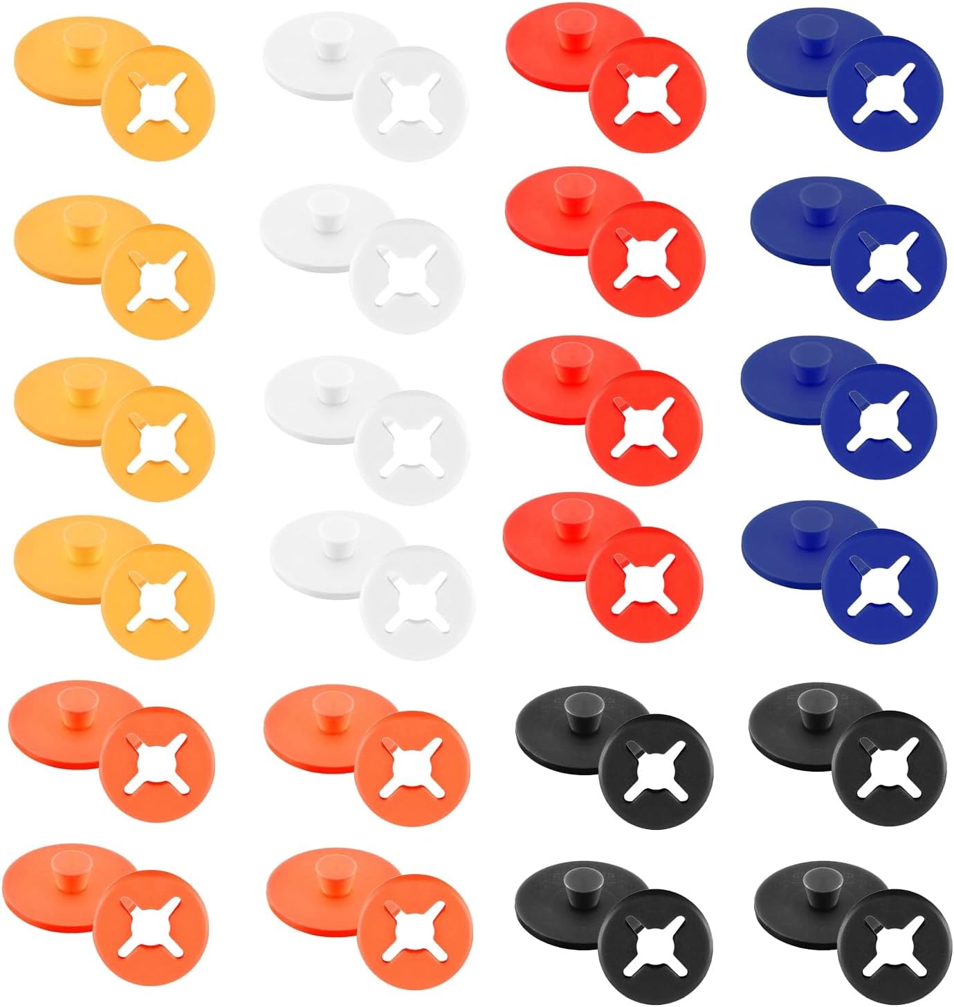 Mageeki 50 Pcs Running Bib Clips Race Number Buckle Fixing