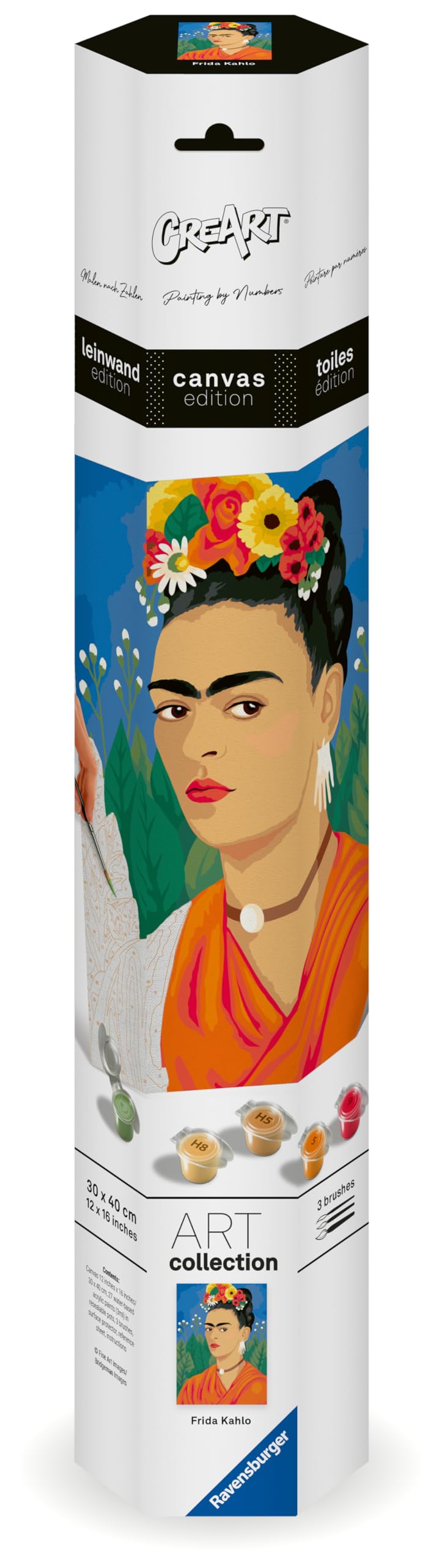Ravensburger - CreArt Frida Kahlo, Kit Pittura Per Adulti