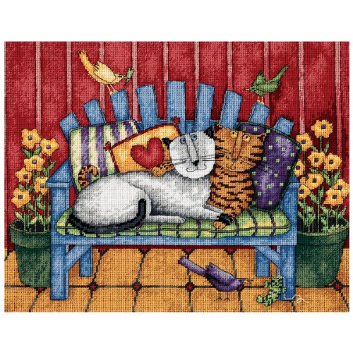 Dimensions Needlecrafts Needlepoint, Porch Cats