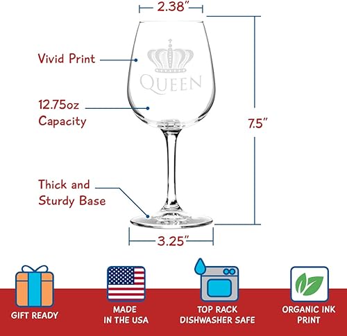 Miniatura 5 de King Queen, cristalería, multicolor/fantasía (King Beer Queen Wine)