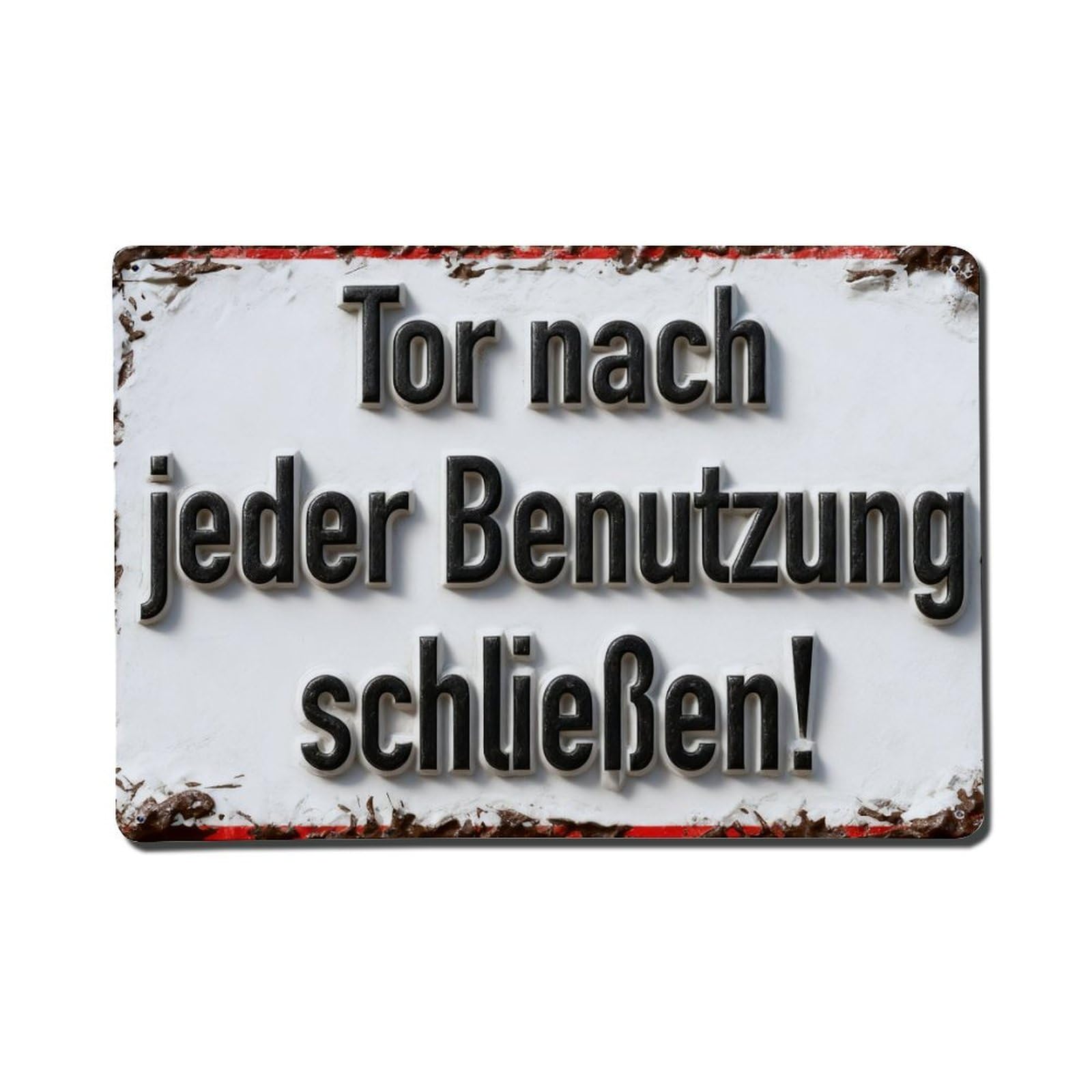 Close Tor After Each Use Metal Tin Sign Plaque