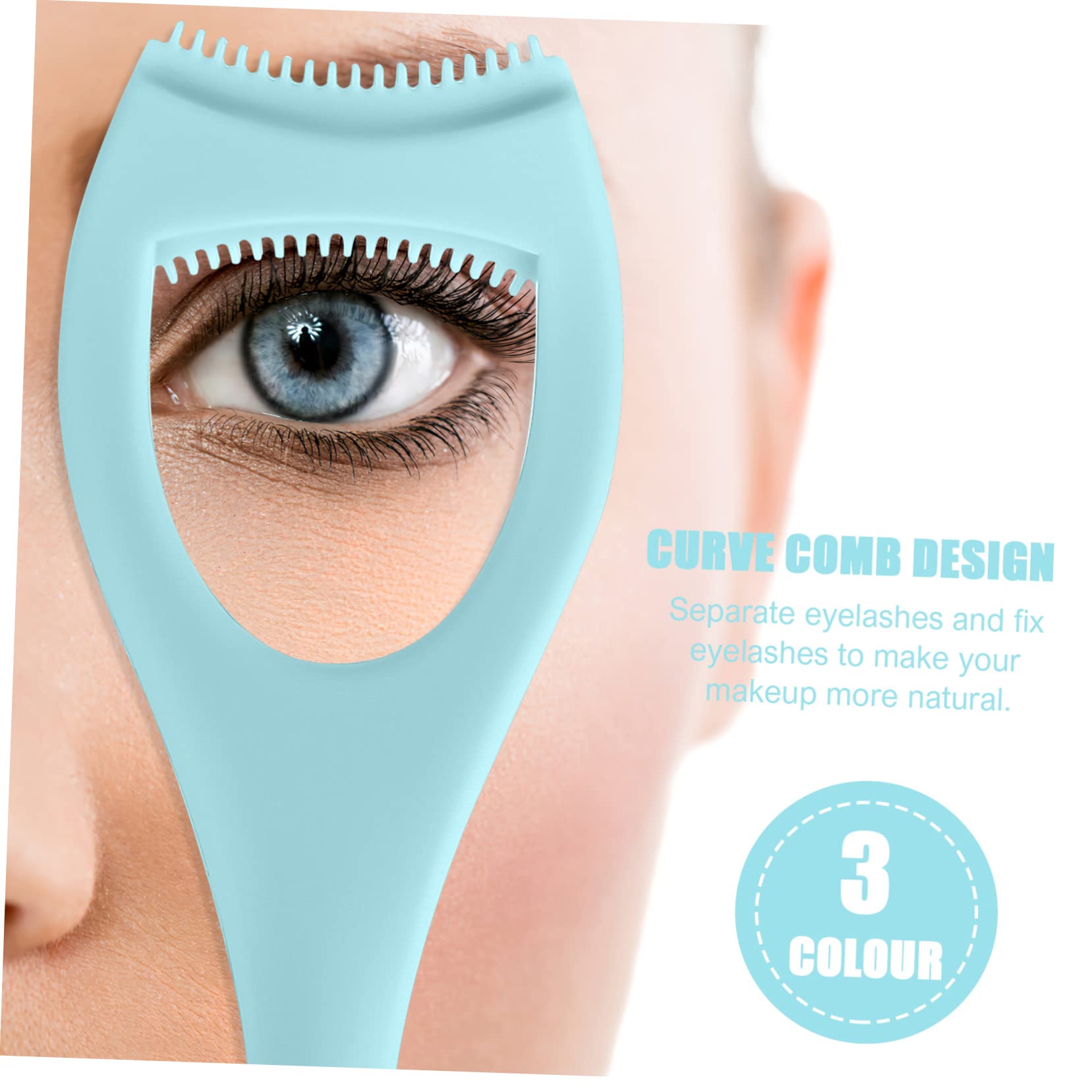 LALAFINA 9pièces Outils De Pour Mascara Applicateur De Peigne à Outils Cosmétiques Forme De Sirène Pour Maquillage Et Professionnel