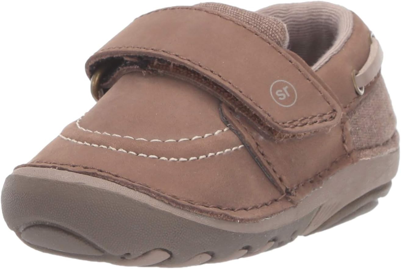 Stride Rite Boy's Soft Motion Wally Athletic Sneaker, Brown, 4.5 Toddler