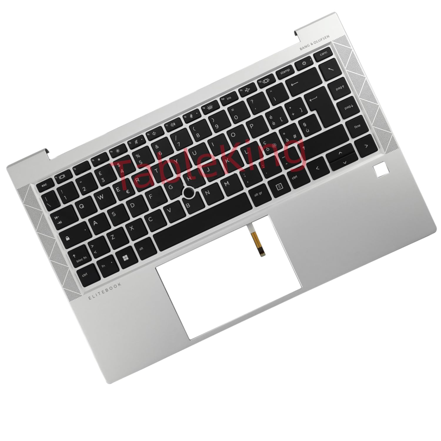 Tastiera di ricambio retroilluminata con distribuzione con poggiapolsi per HP EliteBook 840 G7 840 G8 845 G7 845 G8 745 G7 745 G8 con coperchio C (Italia)