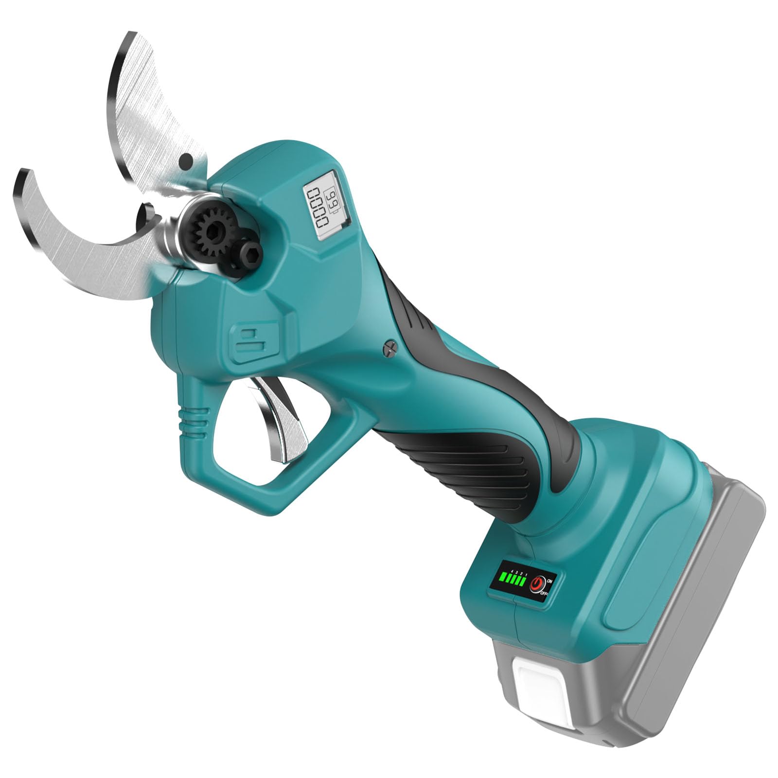 Akku-Astschere Professionelle Passend für Makita 18V Akku mit LCD Anzeige und bürstenlosem Motor Max 40mm Schneiddurchmesser Für Zweige, Sträucher und Stämme (Ohne Akku)