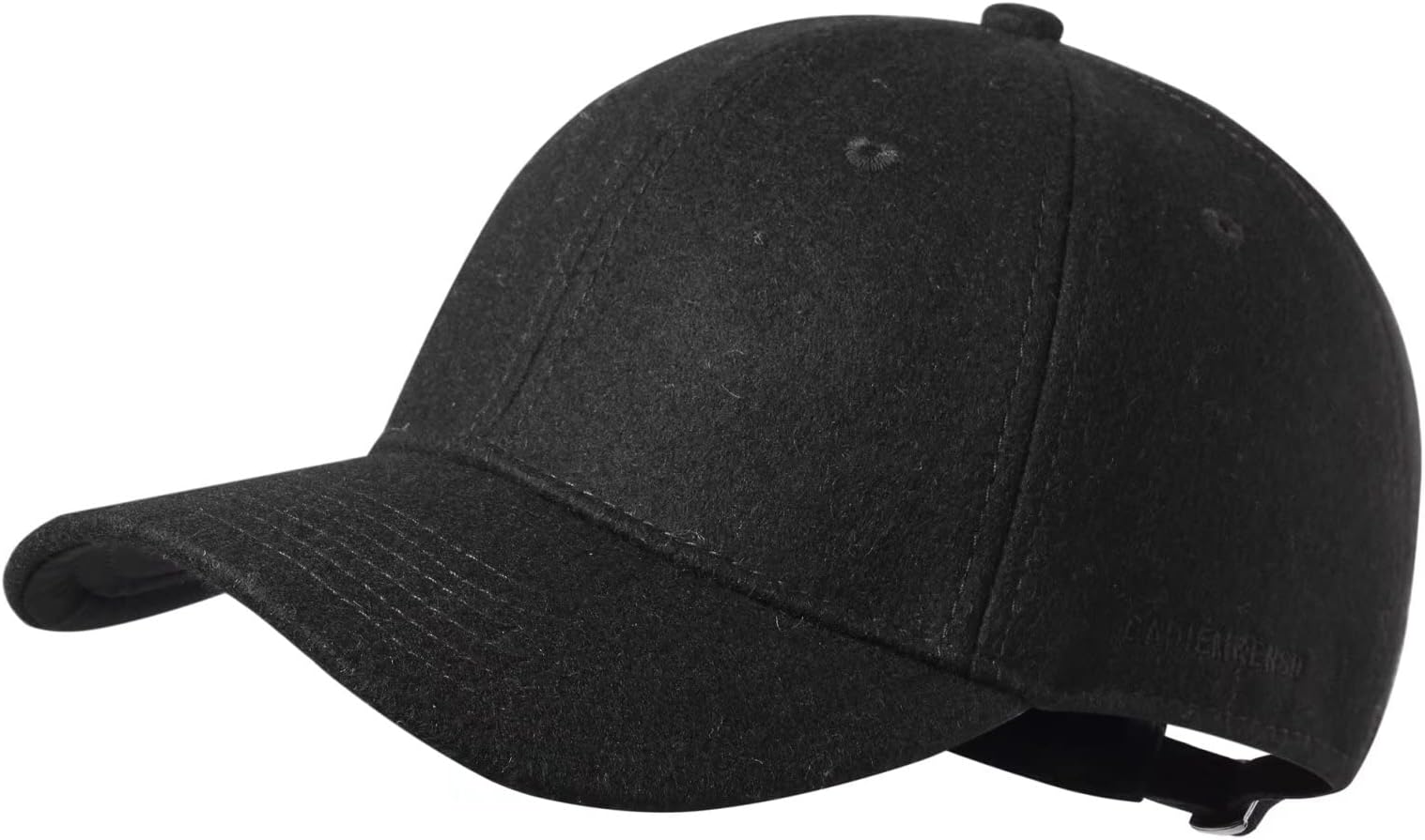 Unstructured Wool Baseball Caps Winter Warm Hat Adjustable