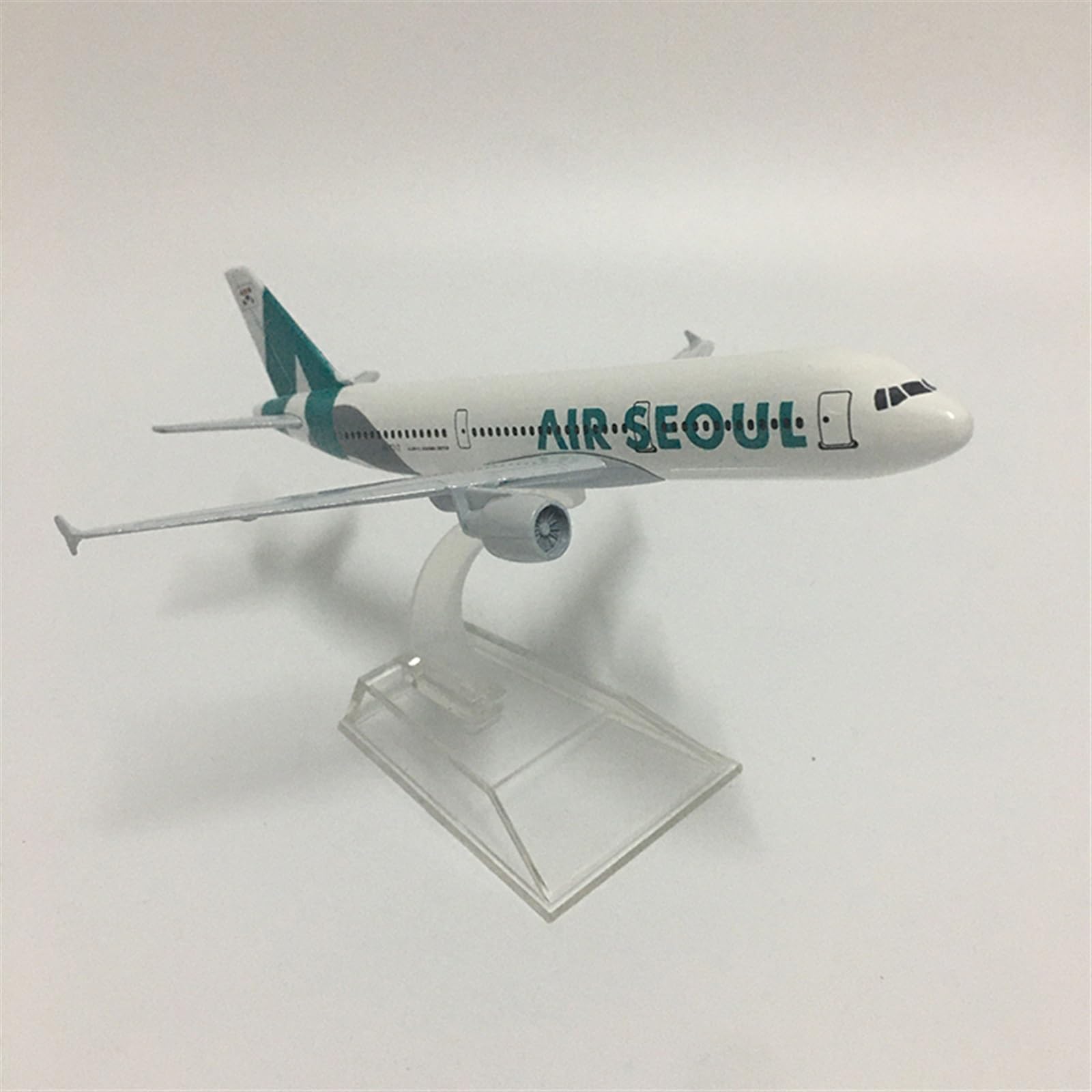 16cm dla Air Seoul Airbus A380 Model samolotu odlewany metal w skali 1 400 statyczny zestaw do gry Hobby