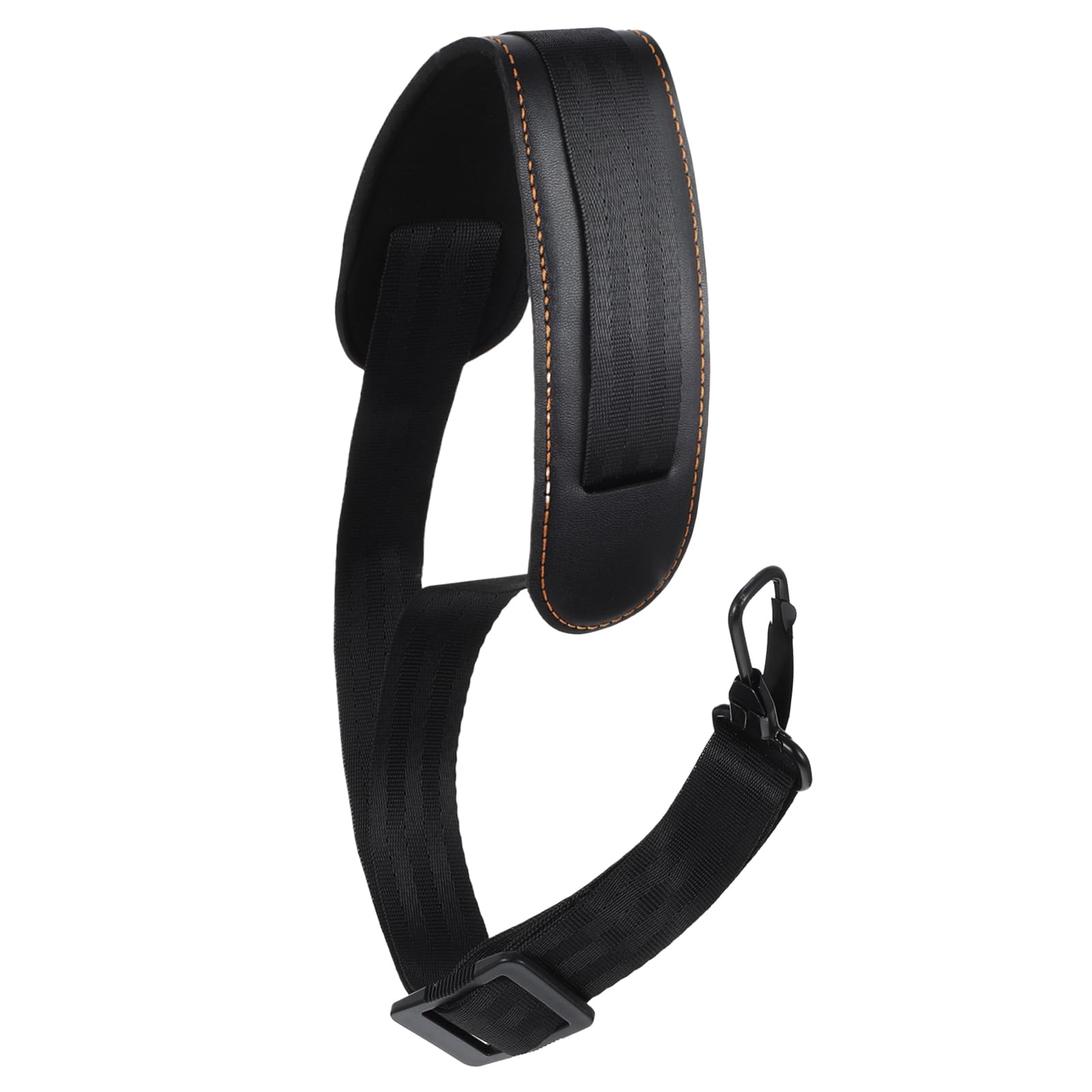 Muiltvoe Saxophone Strap, Soft Leather Padded, Alto Sax Neck Strap for Tenor Sax Bass Clarinet Baritone Soprano Saxophone Accessories