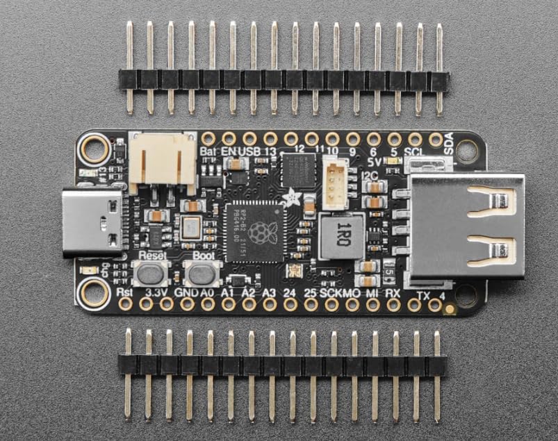Placas de desarrollo y kits – ARM Adafruit Feather RP2040 con USB Type A Host – SKU 5723