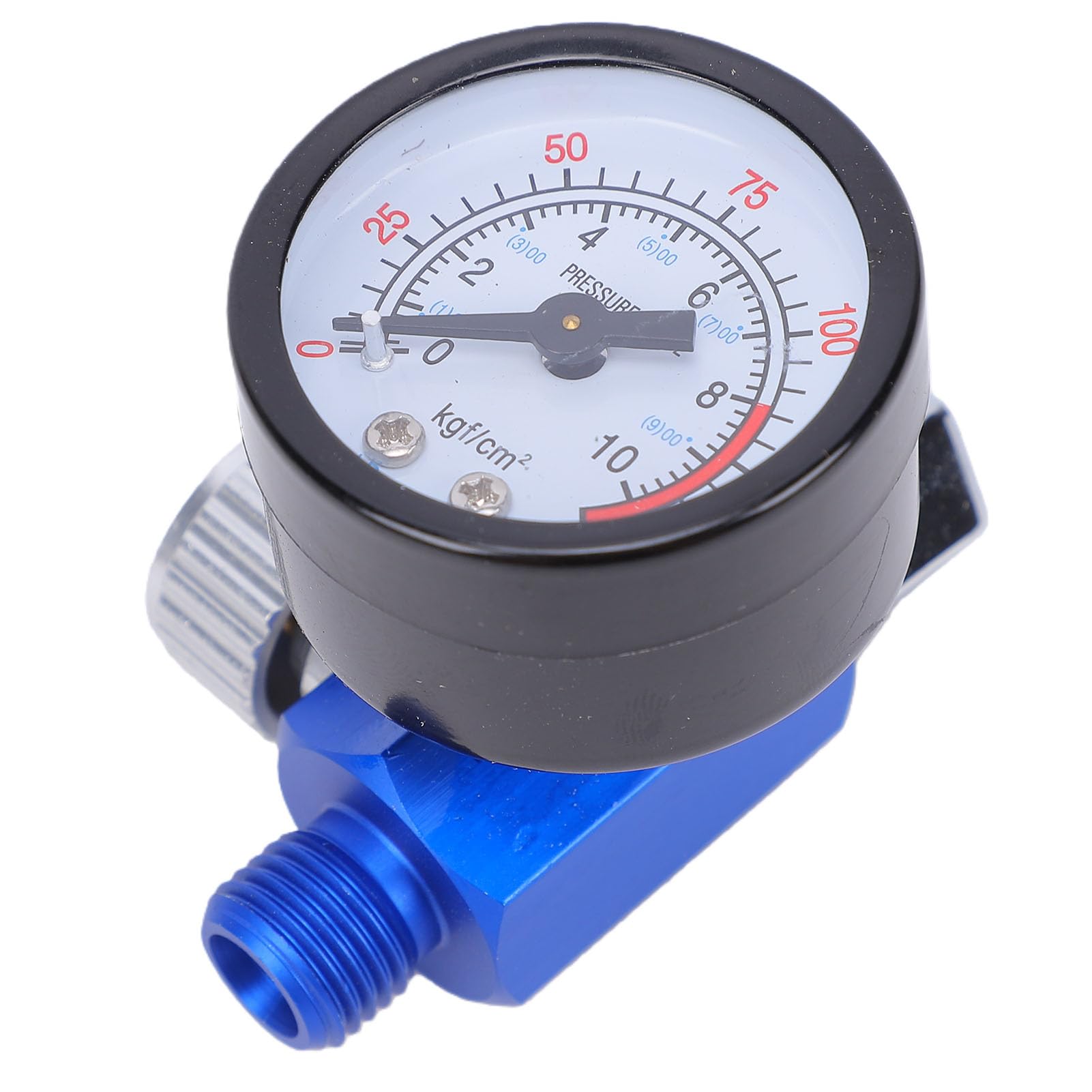 Manomètre de Régulateur de Pression d'air 1/4 po. pour Pistolet à Peinture en Aérosol, Régulateur Pression Pistolet Peinture, Plage Réglable 0-10BAR (0-150PSI)