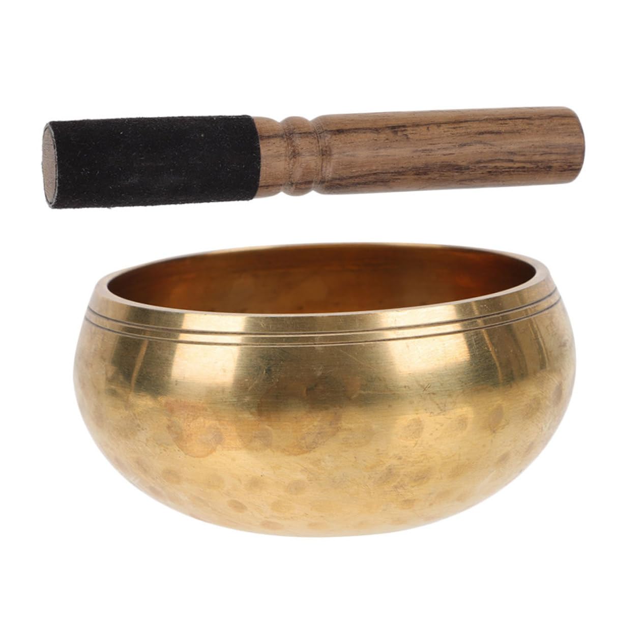 BESPORTBLE 1 Set Meditation Bowl Chanting Bowl with Rod Portable Music Therapy for Mindfulness and Relief for Deep Meditation and Relaxation