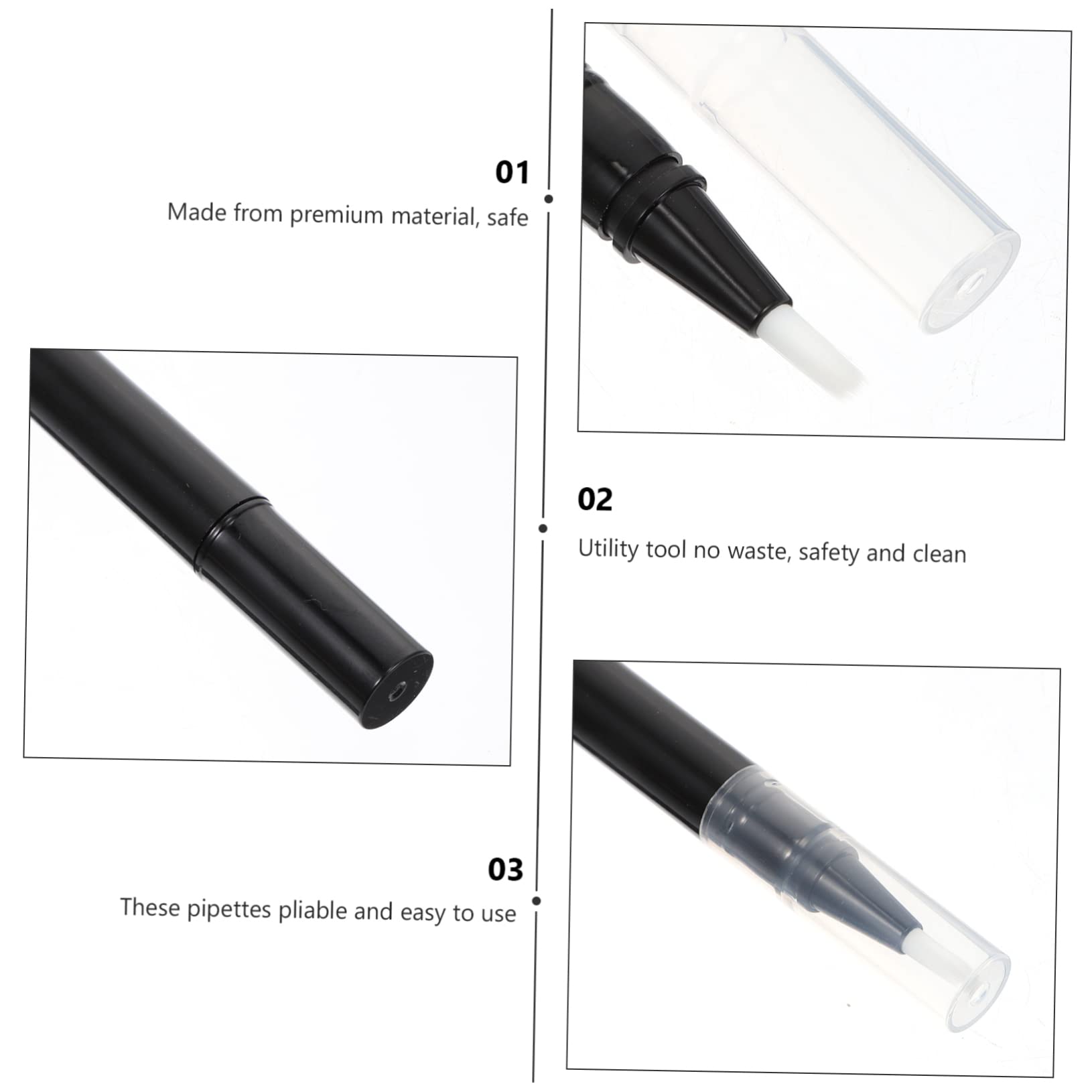 3sets Nagel Ernährung Stift Leere Lip Make-up Stift Make-up-tool Kit Nagel Liefert Kit 10 Stücke * 3