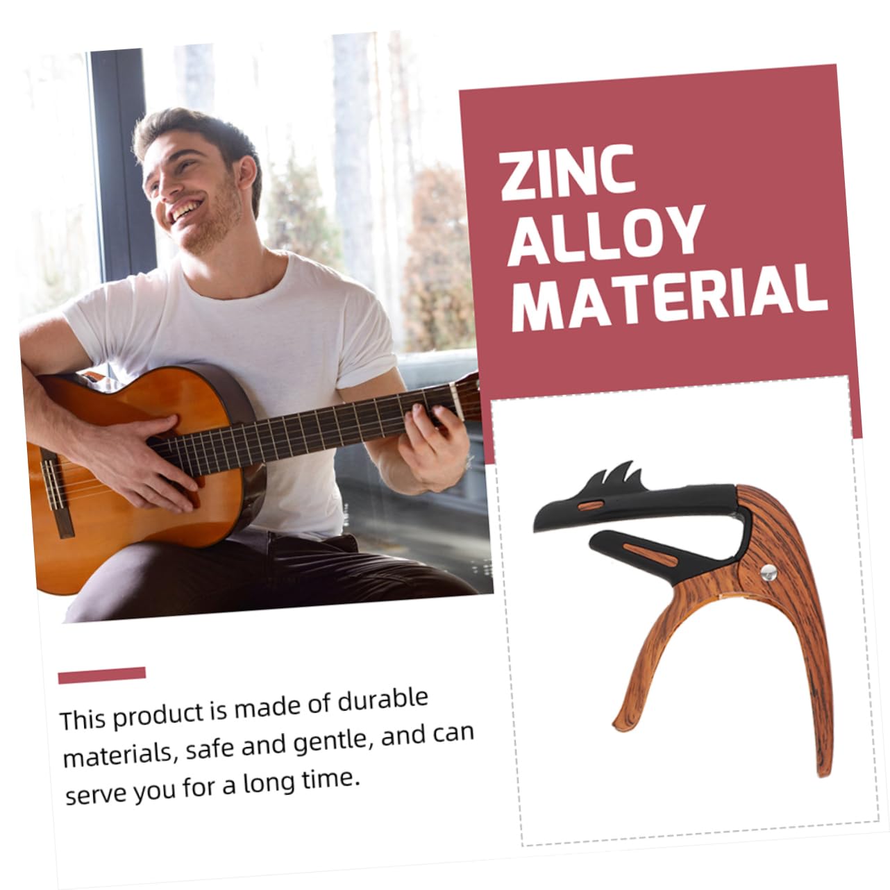 Toyvian 5 Piezas cejilla de guitarra cejillas de guitarra electrica partes de guitarra profesional bajo guitarras abrazadera de capo de guitarra clip de tono modificado portátil Componente
