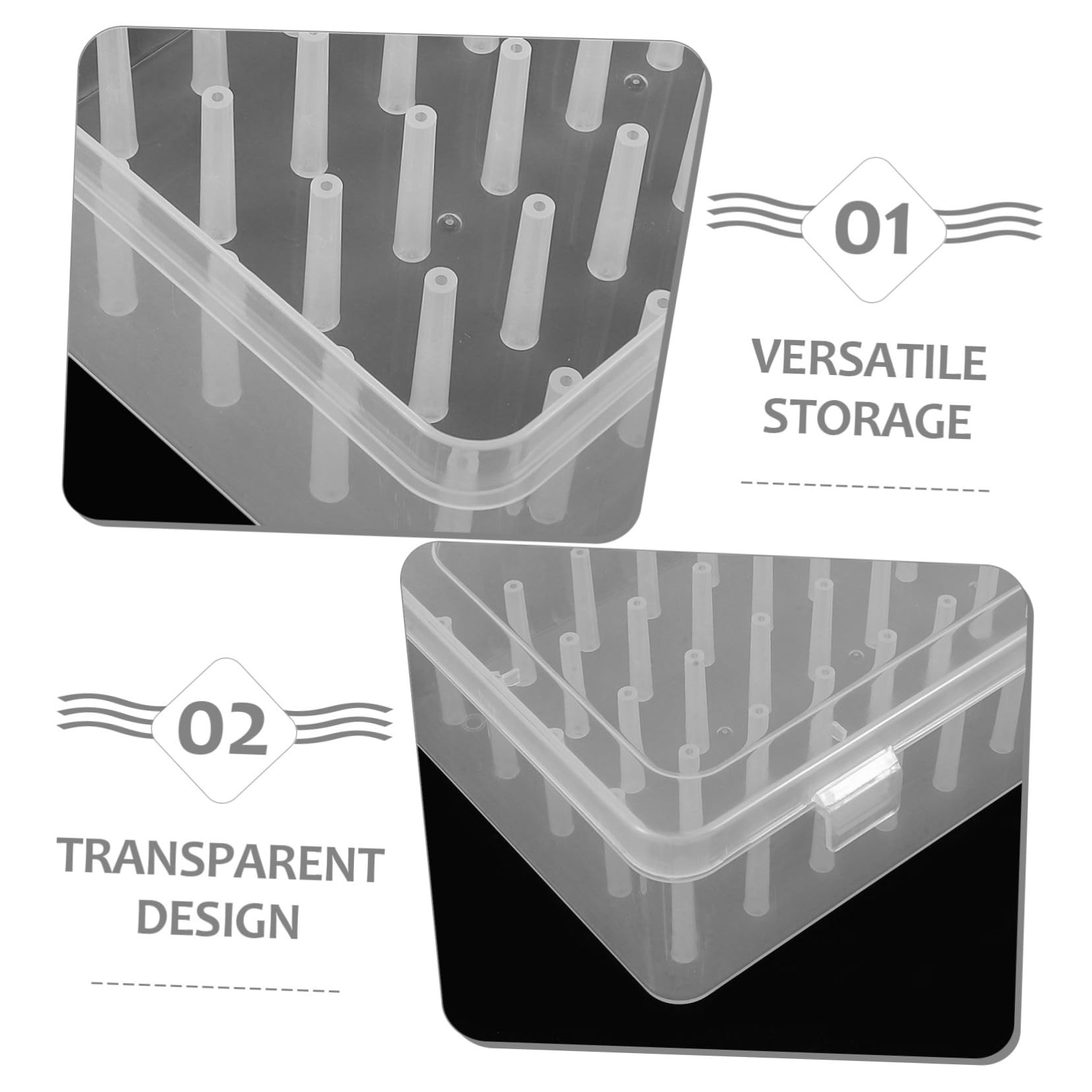 3piezas Caja De Almacenamiento De Hilo De Bordar Organizador De Costura Para Carretes y Suministros Para Proyectos De Costura y Manualidades Casa Caja Para Guardar Hilos De Coser