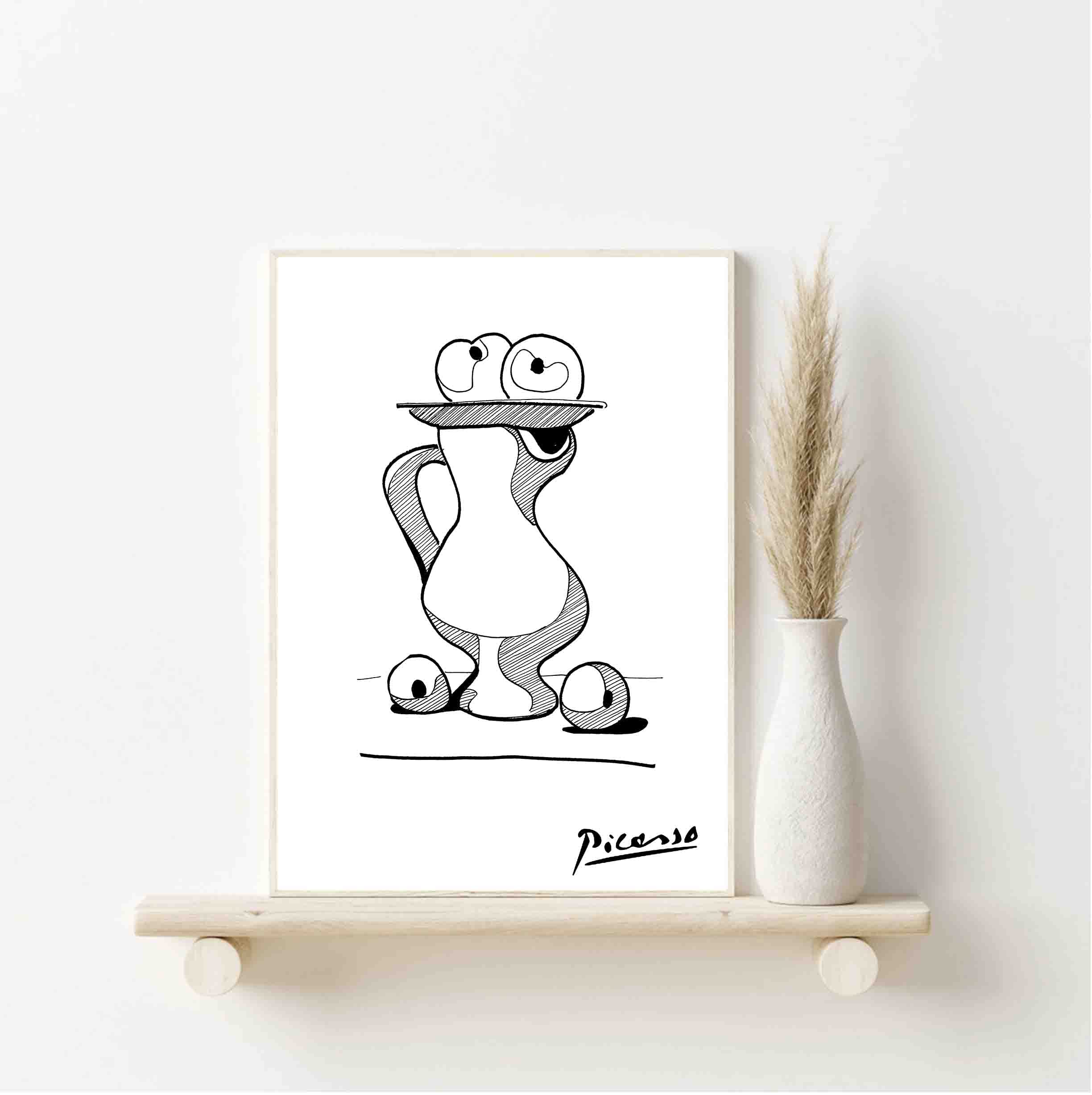 Amazon.com: Ara Step NEW Picasso Drawn Lines Drawing Poster Prints ...