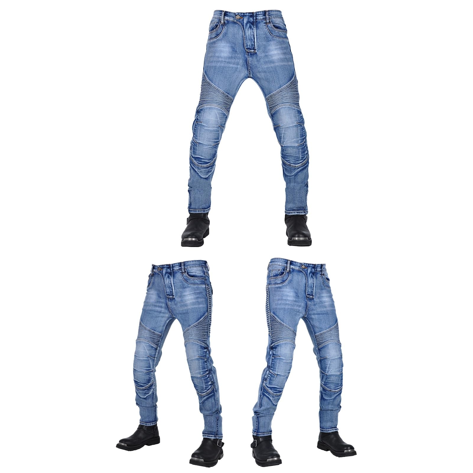 Pantaloni Da Moto Da Uomo Jeans Da Equitazione In Denim Leggero
