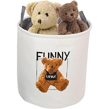 Laundry Sorter Hamper | Bear Design Clothes Hamper | Freestanding Laundry Hamper, Foldable Folding Tall Clothes Hamper for Toys, Dolls, Treats Sukuma