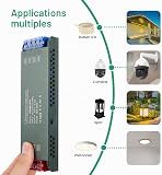 URAQT 24V LED Driver 200W LED Transformer, 220V to 24V Power Transformer, AC 220V to DC 24 Volt 8.33A Compact Ultra-Thin Constant Voltage Low Voltage Transformers for Strip Lights Garden Light - 7