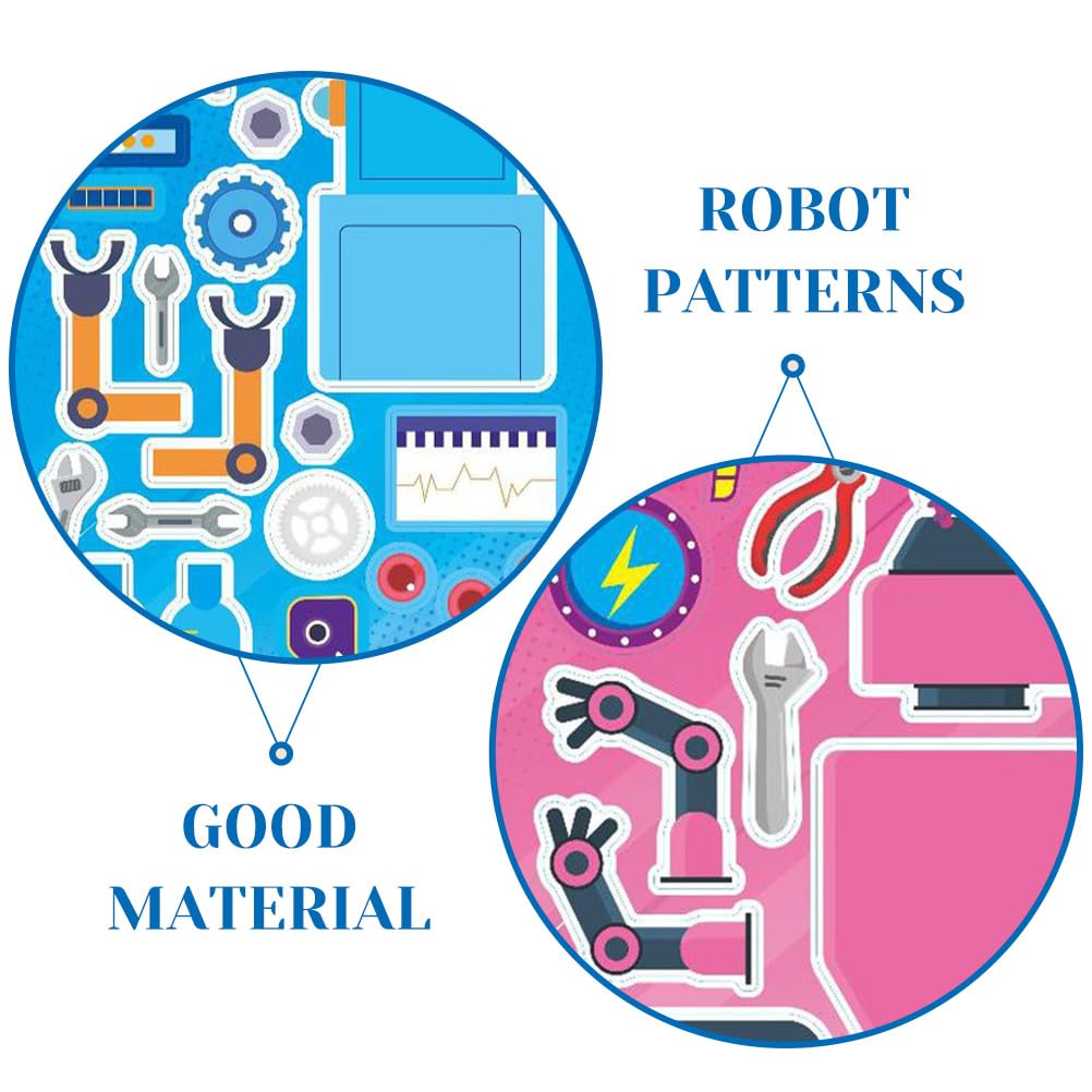 TOYANDONA DIY Robot Puzzle Stickers 16 Sheets Cartoon Robot Decals for Kids Party Favors and Creative Craft Fun - Image 3