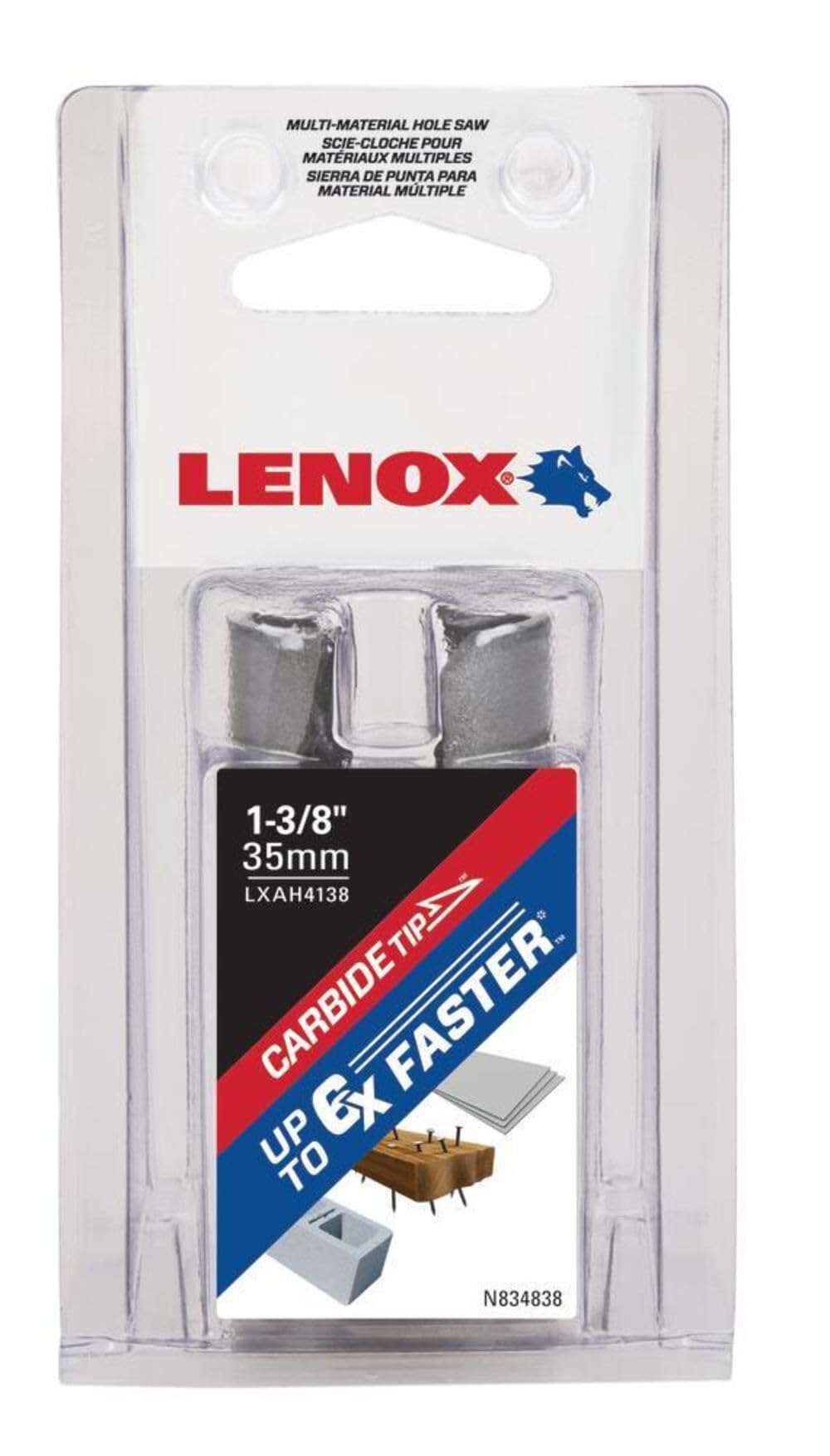 Amazon.com: LENOX Tools Hole Saw, Carbide, 1 3/8-Inch, 35MM