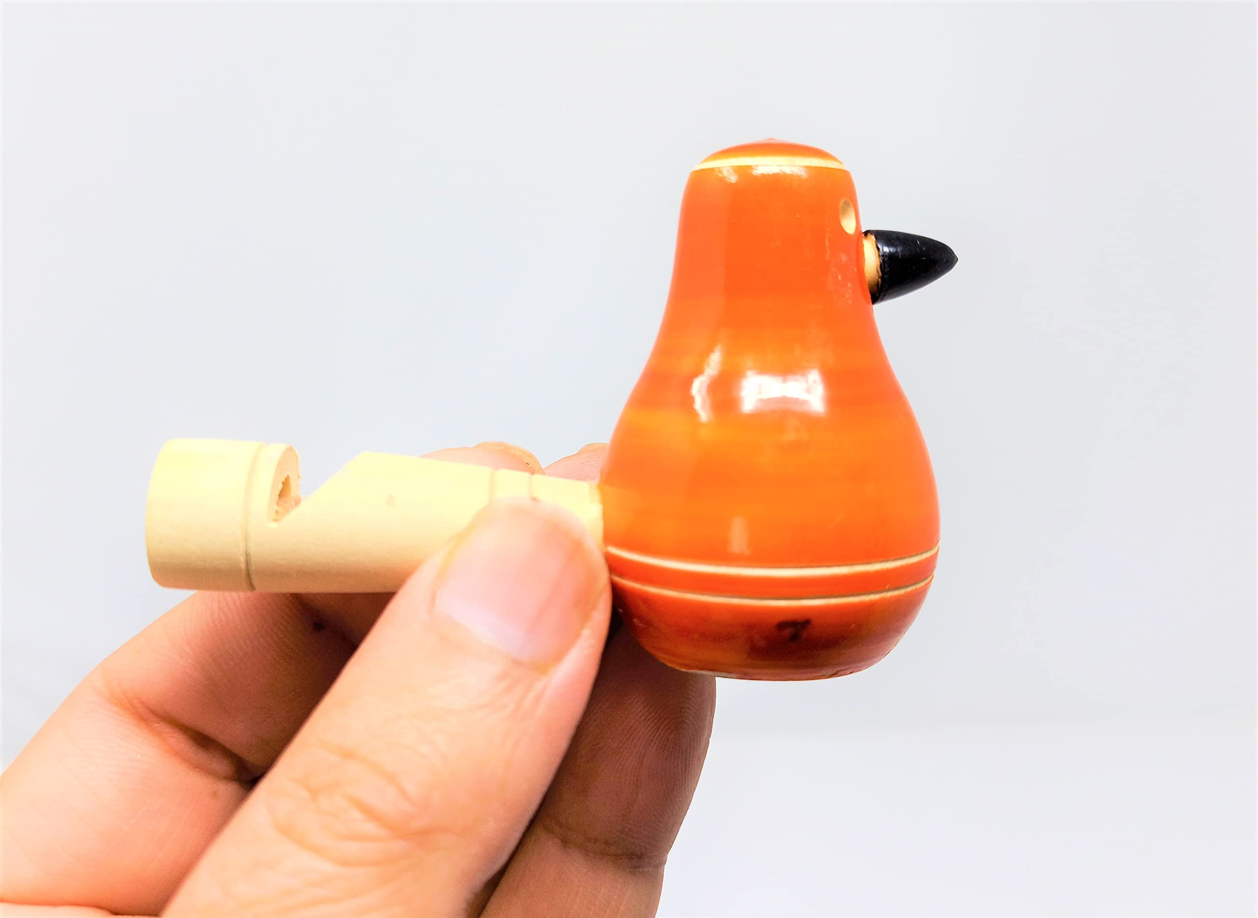 A&A Kreative Box Wooden Whistle Handcrafted Sound Toy Discover Sounds Develops Sensory Skills for Kids Toddlers Children (Whistle Bird) - Image 2 thumbnail